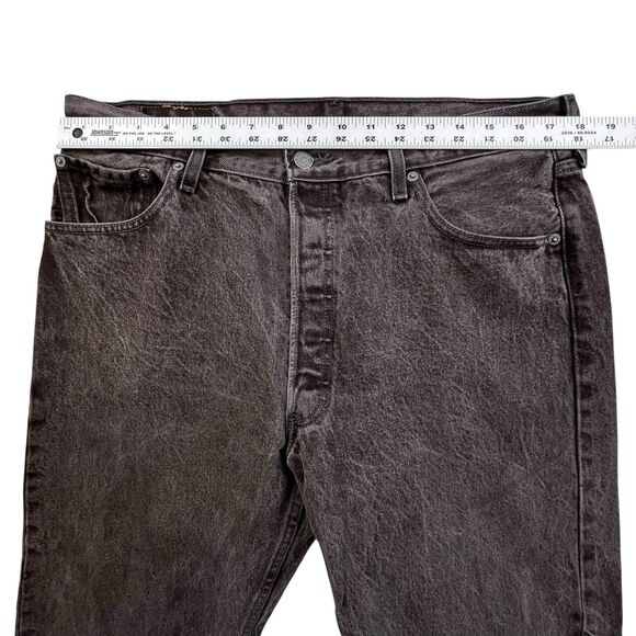 Levis 501 XX Jeans Men 36x30 (38x32 Tag) Button Fly Straight Fit Gray Wash Denim - Picture 10 of 13